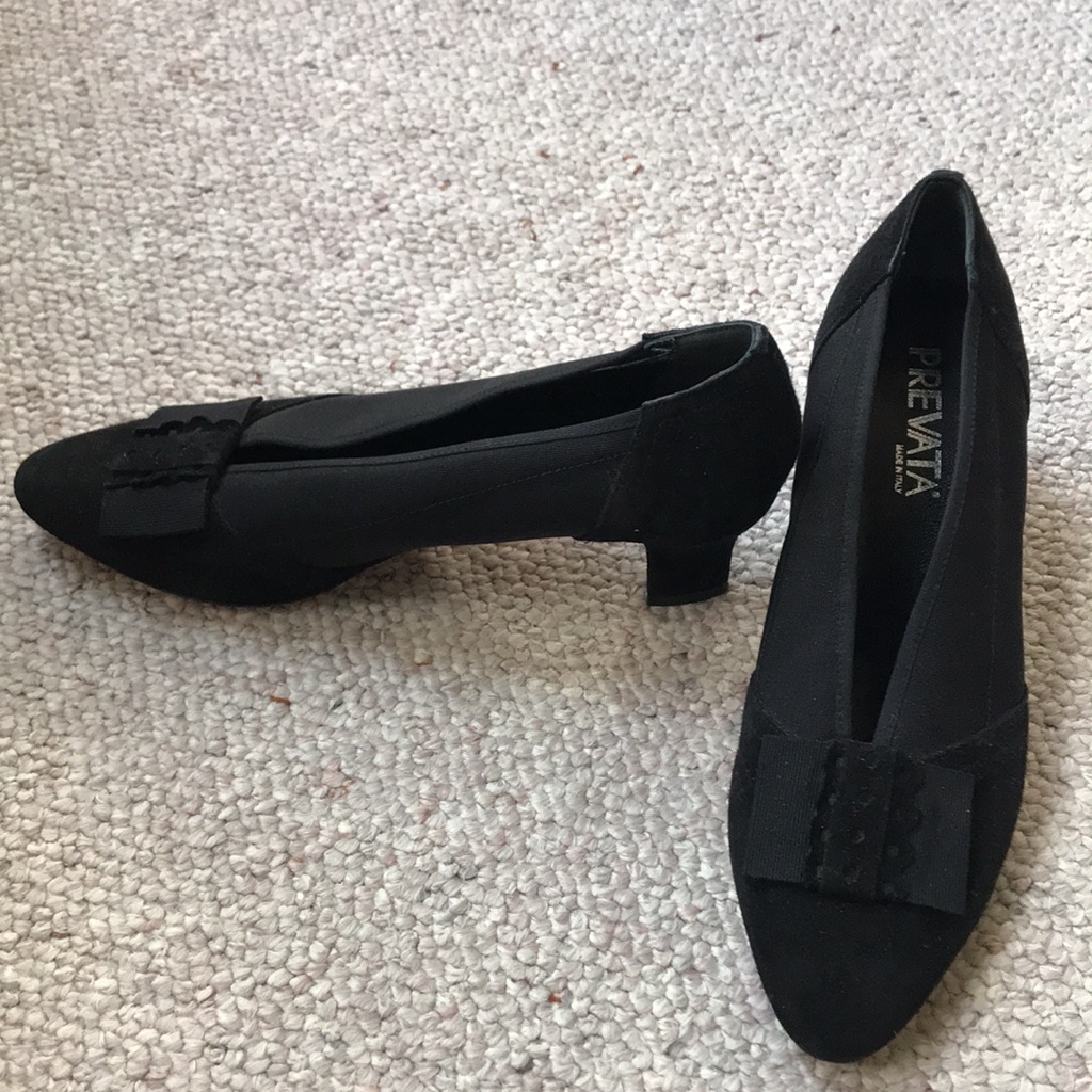 Prevata Vero Cuoio Black Shoes. 8.5b